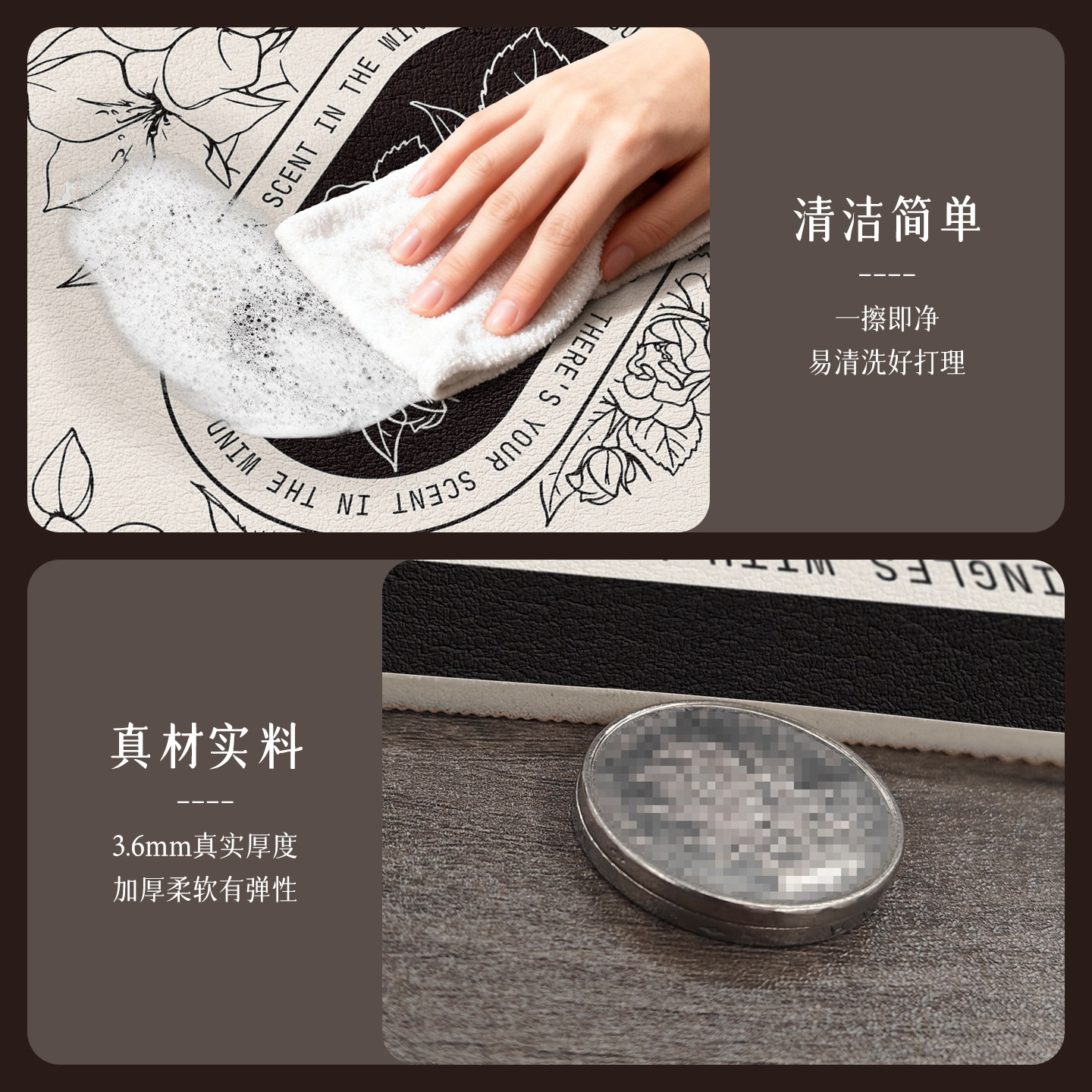 美式风轻奢厨房水槽侧边沥水垫台面长条窄边软硅藻泥吸水垫可裁剪,淘宝优惠券,粉丝福利购,淘宝优惠卷