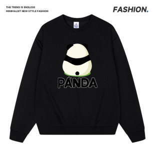 韩系学院风短款卫衣女春秋圆领刺绣百搭上衣