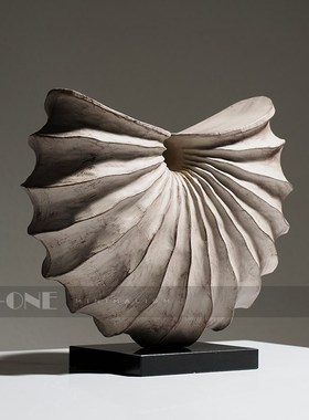 RZONE 创意海k螺装饰品中古复古怀旧风玄关树脂艺术工艺品家居摆