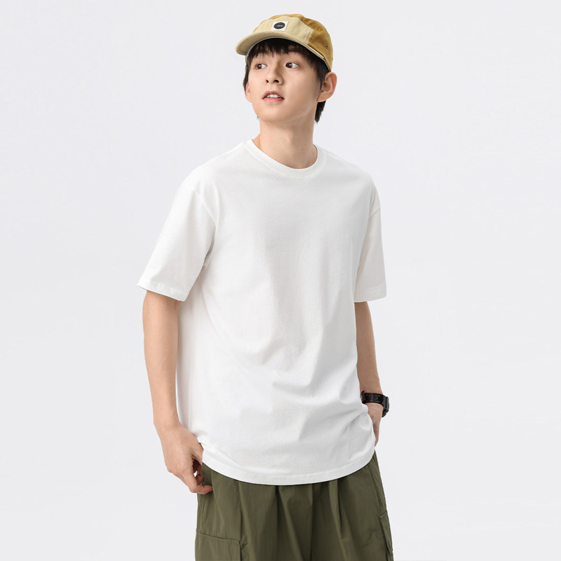 【Jeep】新疆长绒棉240克重磅纯棉短袖