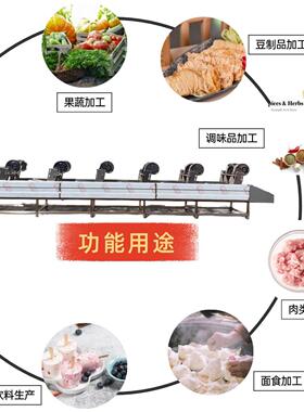 全自动不锈钢食品输送翻转式风干机蔬菜风干机商用连续式风干线