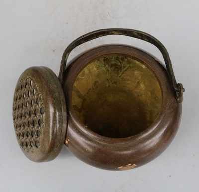 精品纯铜手炉怀炉暖手炉y碳手炉提梁手炉纯铜手炉小手炉