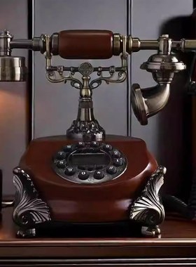 民国仿古电话机欧式老式复古家用办公室固话座机客厅书房摆件厂家