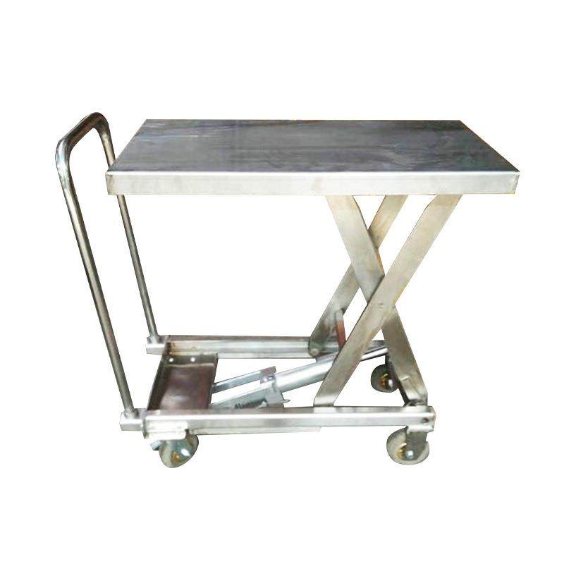 小型手动液压升降车物流运输滚轮手推搬运车移动装卸简易式平台车,淘宝优惠券,粉丝福利购,淘宝优惠卷