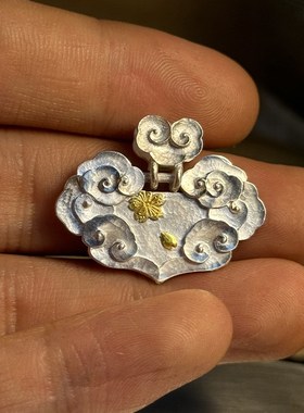 轻风版祥云银锁