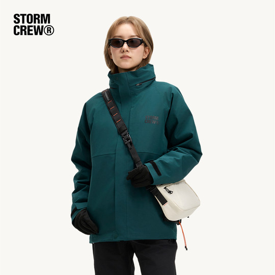 Chaqueta tres en uno de plumón de huracán para cine y televisión STORMCREW 25 otoño e invierno al aire libre a prueba de viento e impermeable para hombres y mujeres