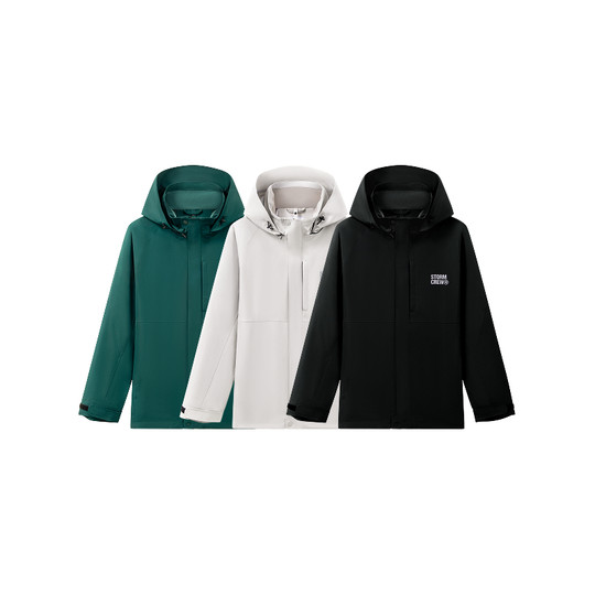 Chaqueta tres en uno de plumón de huracán para cine y televisión STORMCREW 25 otoño e invierno al aire libre a prueba de viento e impermeable para hombres y mujeres