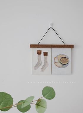 奶油风日式铁艺粘钩免打孔强力粘钩厨房挂钩门P后浴室无痕排钩壁