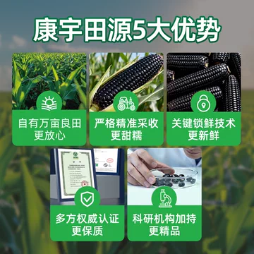 220gx8根12.9！康宇田源.黑甜糯玉米[22元优惠券]-寻折猪