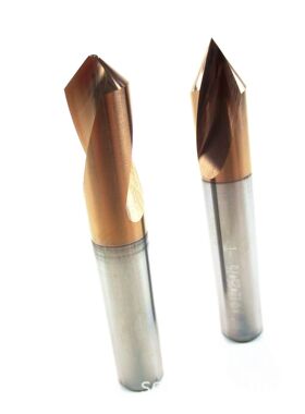 整体硬质合金定心钻/钨钢定心钻55°：12×75×90°