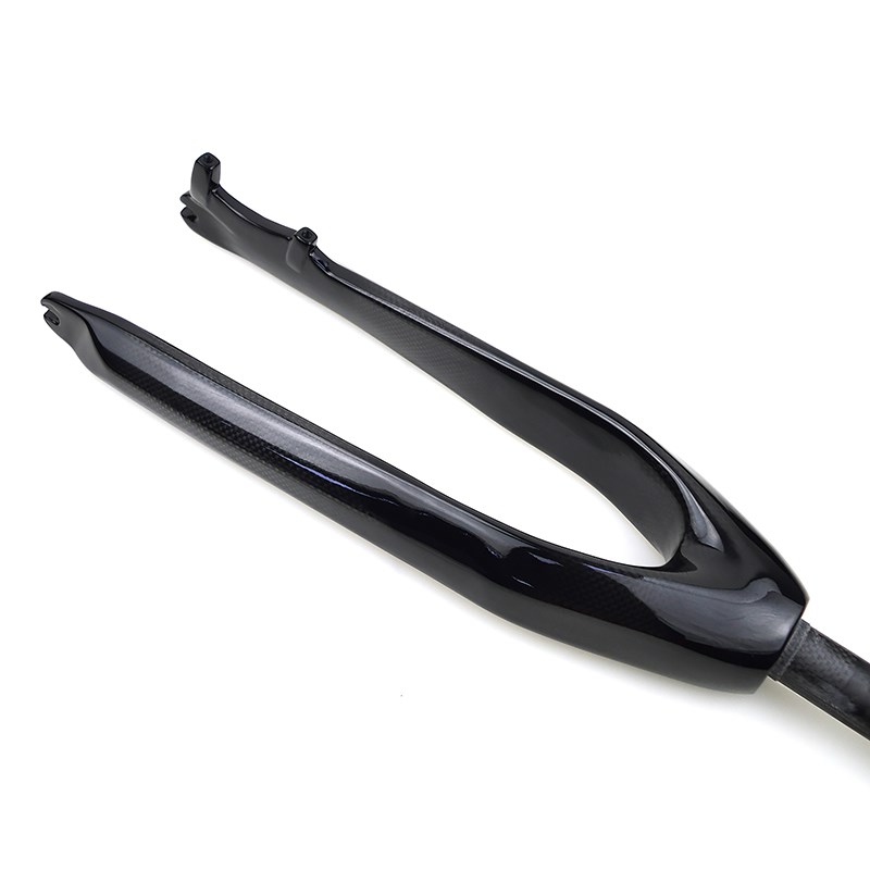 新款!无标碳纤维自行车前叉硬叉攀A爬车前叉28.6街攀前叉20寸24寸 - 图0