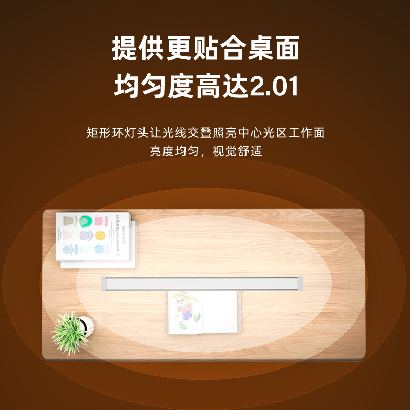 蒙普森Ra98国AA级护眼台灯学习专用阅读写作业壁挂式书桌吸顶灯 - 图1