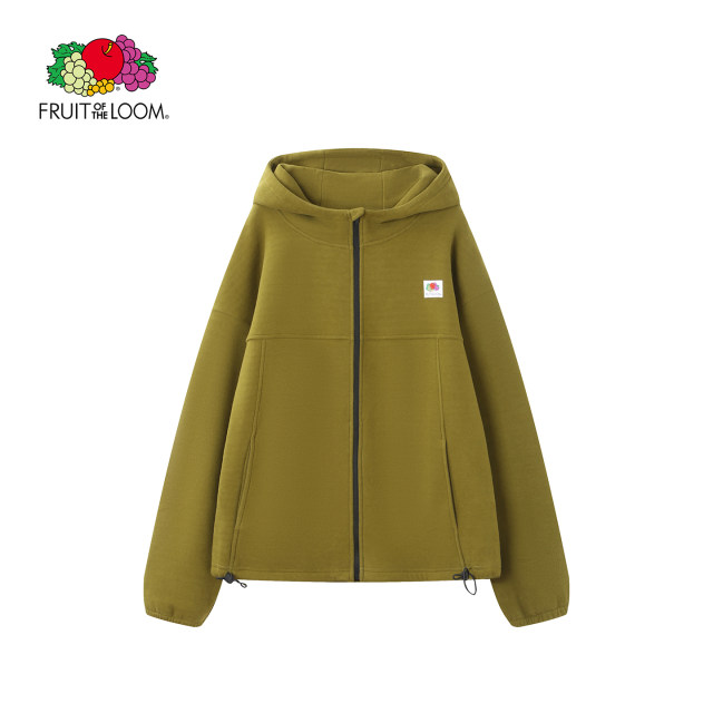 American Centenary Fresh Fruits Clothes 2026 Spring New Jelly Velvet Hooded Woven Logo Warm Jacket