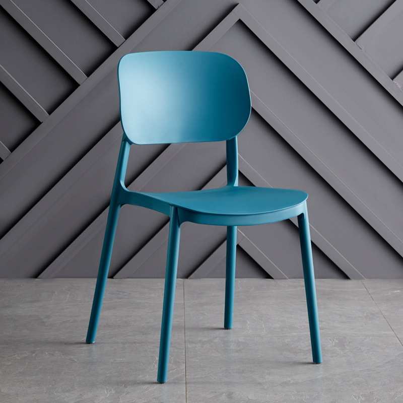 塑料椅子靠背餐桌椅加厚简约现代胶凳子书桌学习家用北欧餐椅餐厅 - 图2