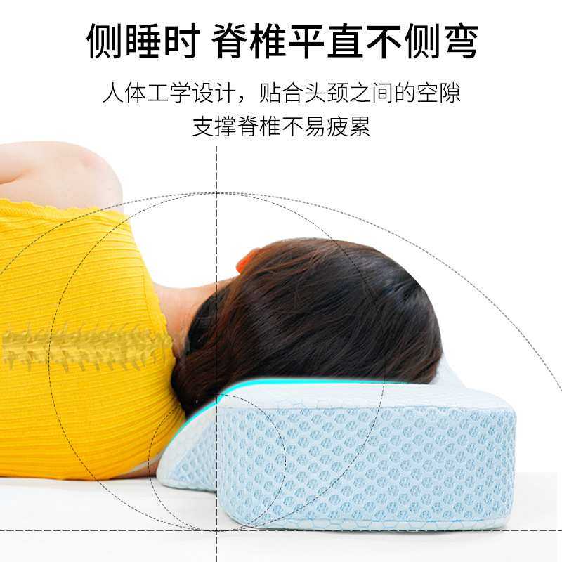 颈椎耳枕头记忆棉慢回弹护颈专用助睡眠组合碟形保健无压软枕,淘宝优惠券,粉丝福利购,淘宝优惠卷