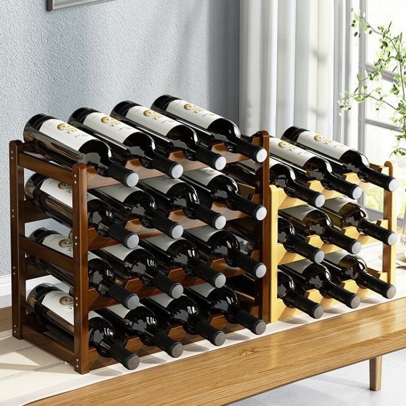 酒架摆件置物架小型吧台红酒展示架家用实木酒柜架简易葡萄酒摆放,淘宝优惠券,粉丝福利购,淘宝优惠卷