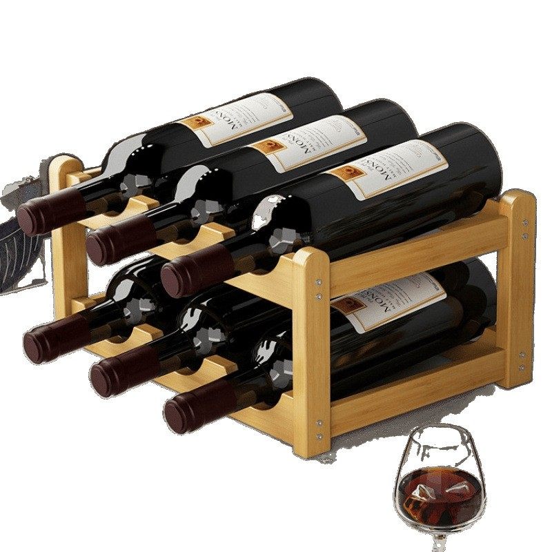 酒架摆件置物架小型吧台红酒展示架家用实木酒柜架简易葡萄酒摆放,淘宝优惠券,粉丝福利购,淘宝优惠卷