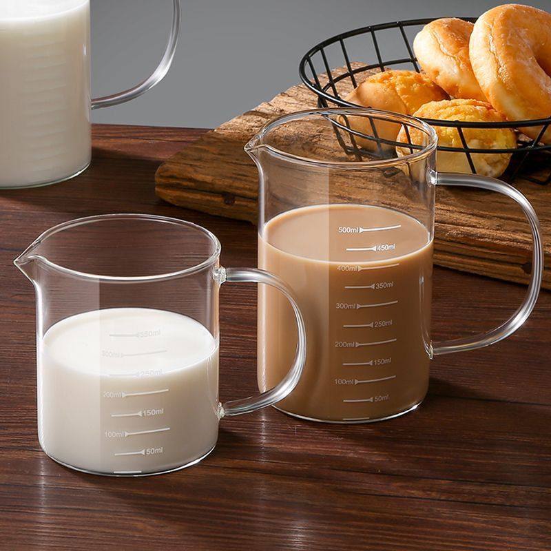 量杯刻度玻璃家用杯子微波炉耐高温厨房加热计量带盖烘焙加厚牛奶,淘宝优惠券,粉丝福利购,淘宝优惠卷