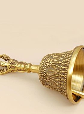 手摇铃铛成人超响铜三清铃道铃大大号纯铜摆件