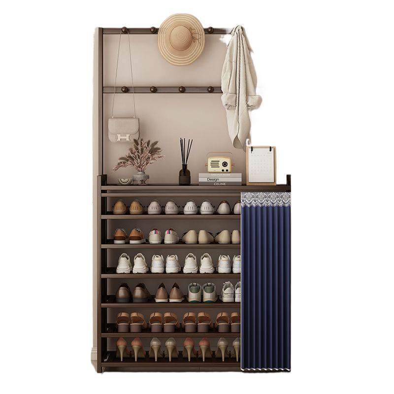 置物架简易鞋柜鞋架门口鞋子进门收纳柜鞋架子宿舍多层靠墙竹鞋架,淘宝优惠券,粉丝福利购,淘宝优惠卷