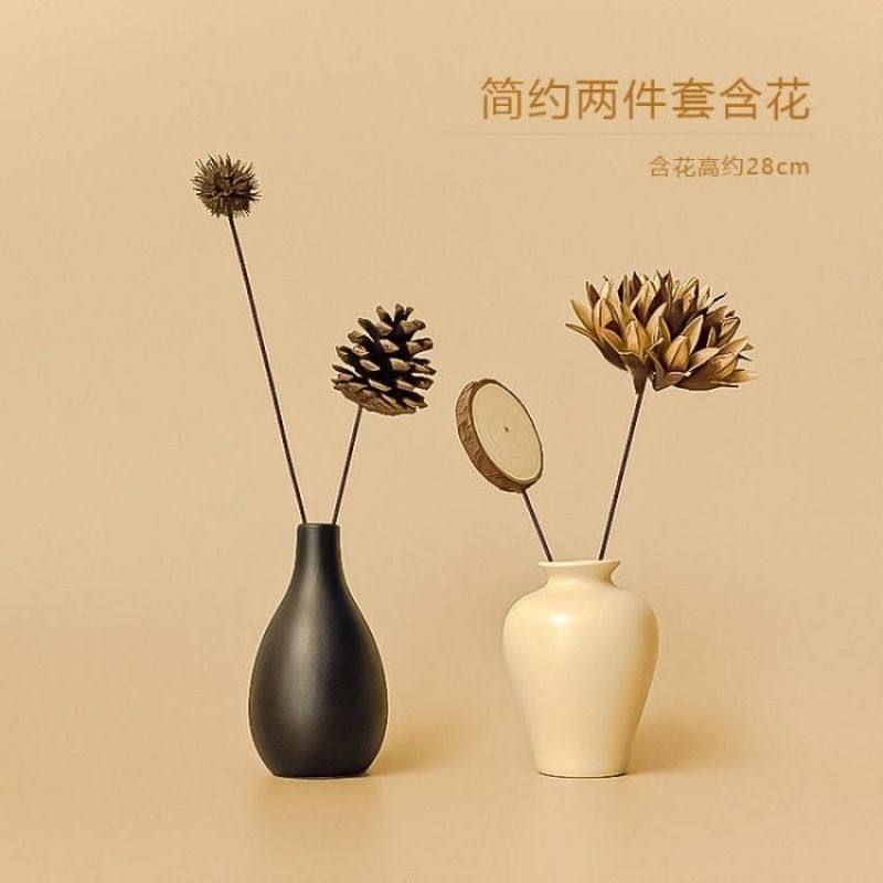 ins北欧创意轻奢颜值陶瓷小花瓶简约客厅插花干花装饰品桌面摆件,淘宝优惠券,粉丝福利购,淘宝优惠卷
