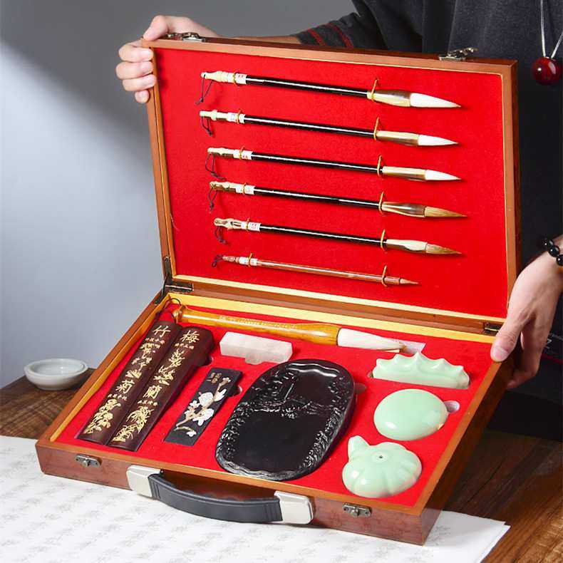 初学者文房四宝套装毛笔狼毫兼毫书法笔国画 书法字画墨汁,淘宝优惠券,粉丝福利购,淘宝优惠卷