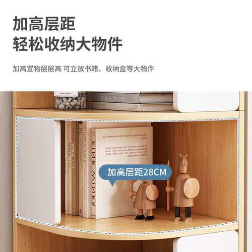 角柜墙角三角客厅卧室储物柜置物架转角柜子墙角柜边柜拐角收纳柜 - 图3