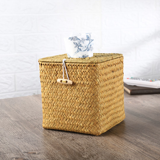 Straw tissue box for home living room paper box tube car square round paper box toilet pastoral car-mounted creation