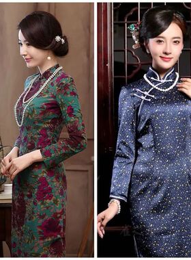 天然淡水珍珠毛衣链9-10mm白色近圆珍珠复古旗袍配饰毛衣长款项链