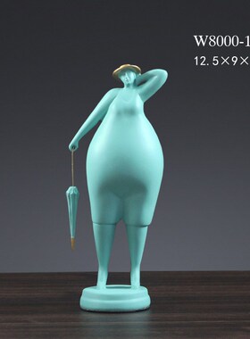 北欧创意家居装饰品人物艺术摆件客厅橱窗样板房莫兰迪工艺品摆设