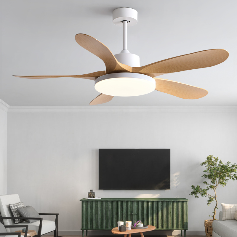 60寸大风力复古l吊扇灯餐厅家用客厅商用现代简约变频电風扇燈一 - 图0