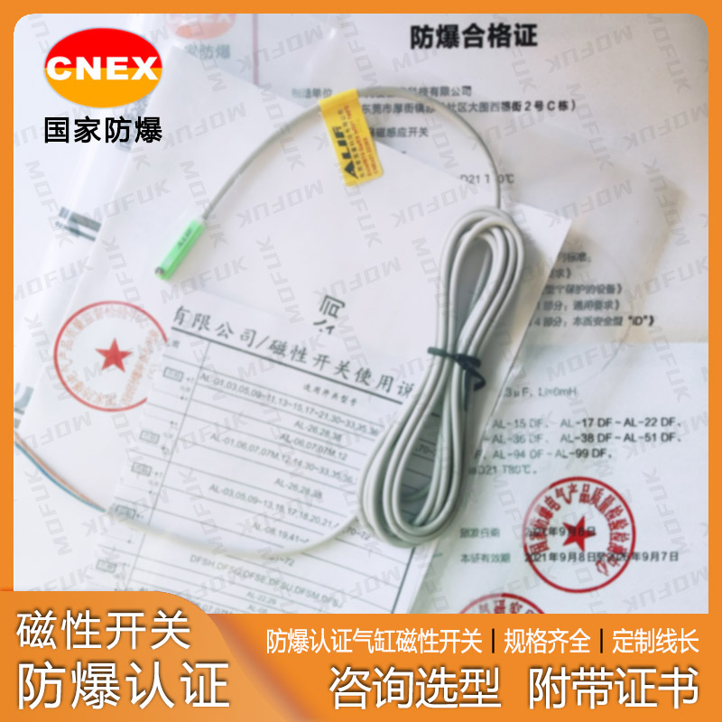 防爆磁性开关AL-94/95/96/97/98/99/39/49DF/NP-EX本安气缸感应器 - 图2