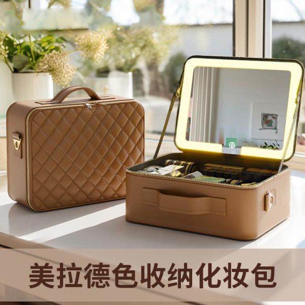 高级感化妆师专业包大容量手提箱跟妆师带灯镜子旅行出差情人礼物,淘宝优惠券,粉丝福利购,淘宝优惠卷