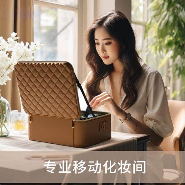 高级感化妆师专业包大容量手提箱跟妆师带灯镜子旅行出差情人礼物,淘宝优惠券,粉丝福利购,淘宝优惠卷