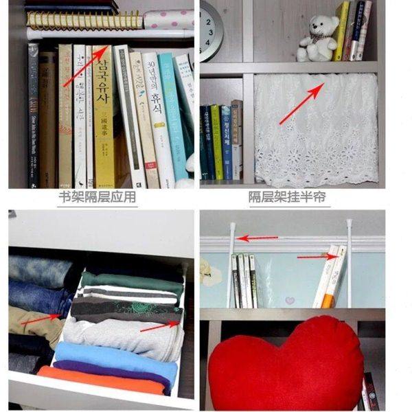 多功能伸缩杆短帘浴帘杆晾衣杆窗帘杆免打孔撑杆免安装毛巾杆,淘宝优惠券,粉丝福利购,淘宝优惠卷