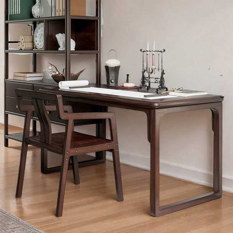 新中式实木书法桌客厅简约写字台书房书桌仿古书画桌子家用办公桌,淘宝优惠券,粉丝福利购,淘宝优惠卷