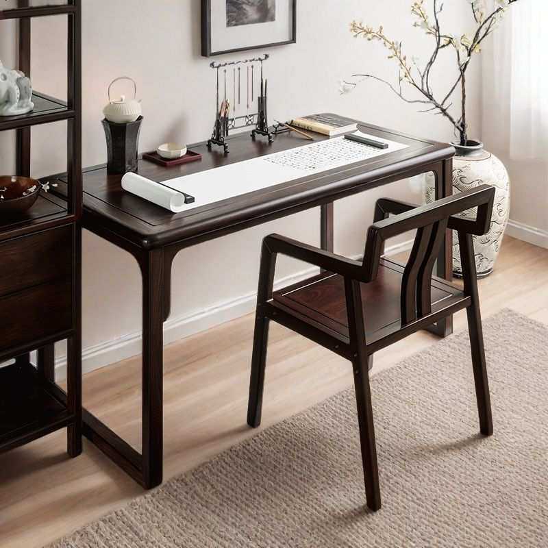 新中式实木书法桌客厅简约写字台书房书桌仿古书画桌子家用办公桌,淘宝优惠券,粉丝福利购,淘宝优惠卷