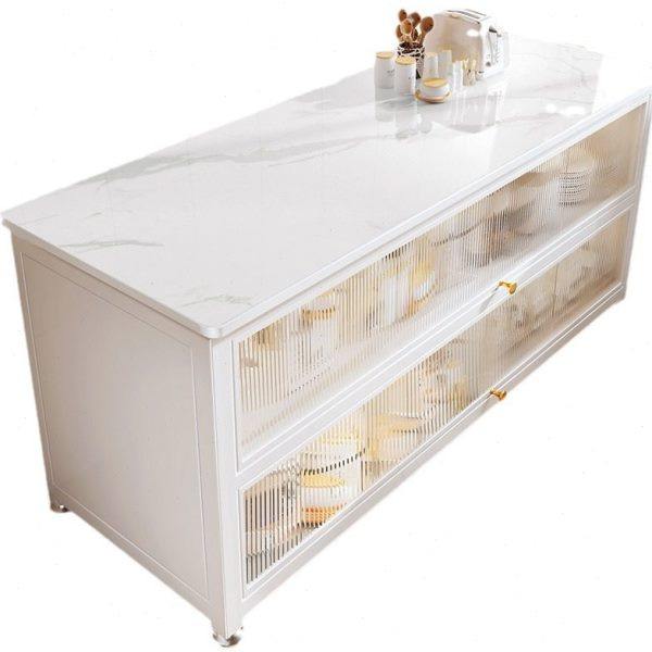 厨房置物架多层功能岩板锅具微波炉烤箱橱柜餐边柜收纳架储物柜子,淘宝优惠券,粉丝福利购,淘宝优惠卷