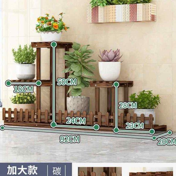 花架子置物架阳台客厅落地式家用新款多肉室内实木多层绿萝花盆架,淘宝优惠券,粉丝福利购,淘宝优惠卷