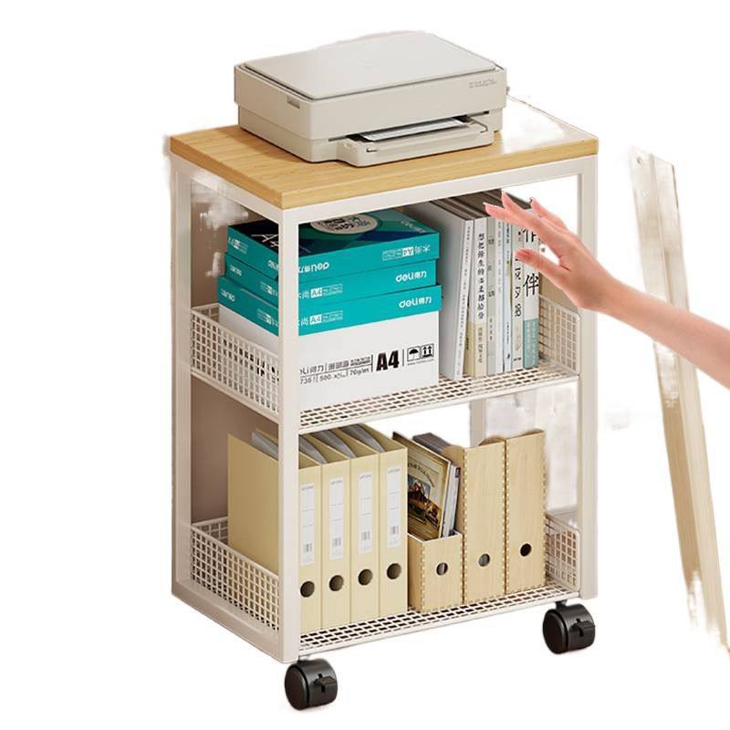 打印机置物架办公桌收纳架子桌边放置柜落地可移动带轮书架小推车,淘宝优惠券,粉丝福利购,淘宝优惠卷