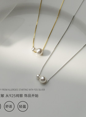 S925纯银千金风珍珠项链女2026新