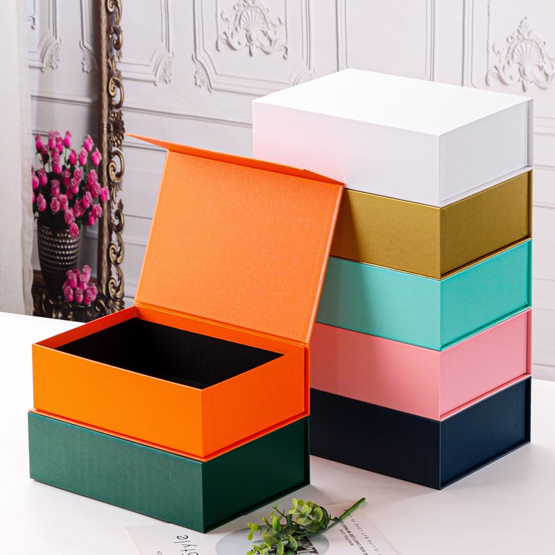 黑色书型翻盖礼物k盒子定制礼品盒包装盒送男生高级感生日礼盒空 - 图0