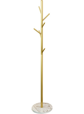 大理石衣帽架摆件北欧创意家用挂衣架现代轻奢落地卧室网红衣服架