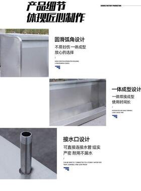 不锈钢小便池落地式防臭小便斗挂墙式小便槽学校公共场所