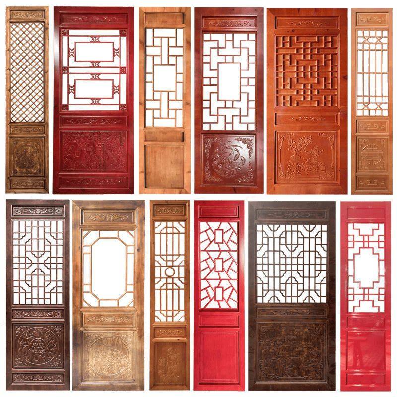 实木花格中式镂空木雕吊顶装饰仿古门窗隔断屏风月洞门背景墙钉制,淘宝优惠券,粉丝福利购,淘宝优惠卷