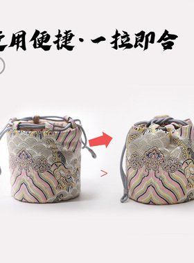 宫廷仿古老式纯铜暖手炉布袋烧炭火隔热套子随身香炉复古烫捂子套