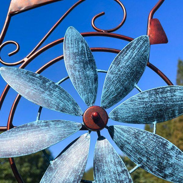 户外风车花园阳台庭院铁艺旋转装饰摆件自行车模型创意造景布置,淘宝优惠券,粉丝福利购,淘宝优惠卷