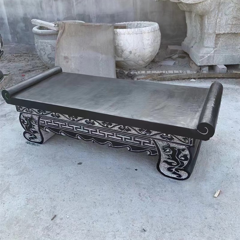 石雕墓碑定制 农村土葬花岗岩大理B石家族墓碑双人经济型 土葬墓 - 图3