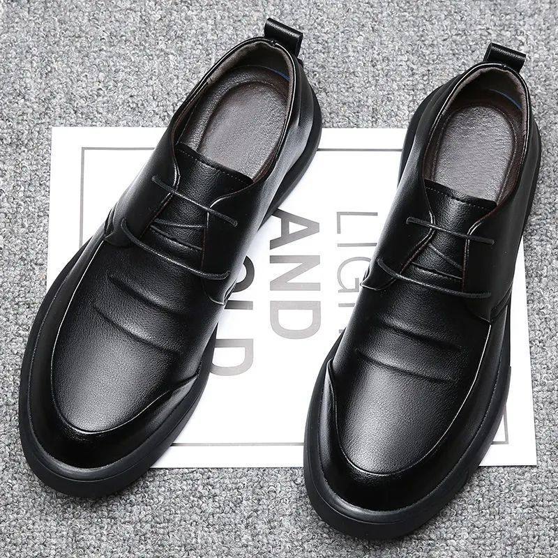 皮鞋男真皮软底商务休闲透气防滑男士冬季加绒百搭鞋子,淘宝优惠券,粉丝福利购,淘宝优惠卷