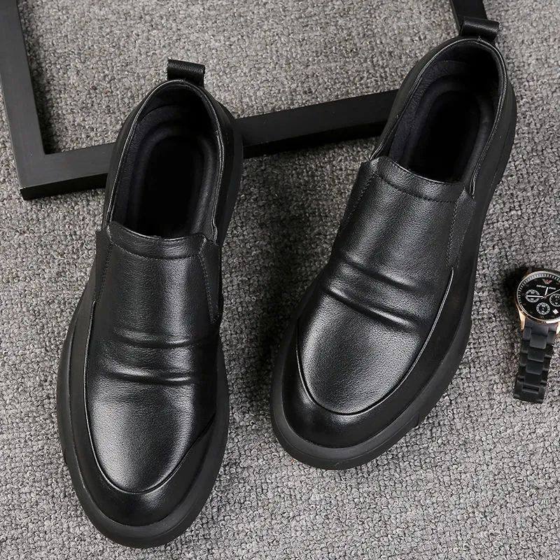 皮鞋男真皮软底商务休闲透气防滑男士冬季加绒百搭鞋子,淘宝优惠券,粉丝福利购,淘宝优惠卷